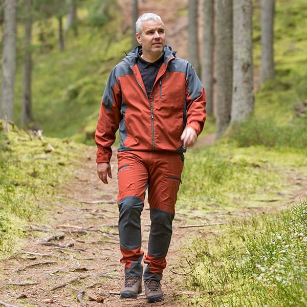 Men's Caribou TC Trousers Terracotta/Grey Pinewood