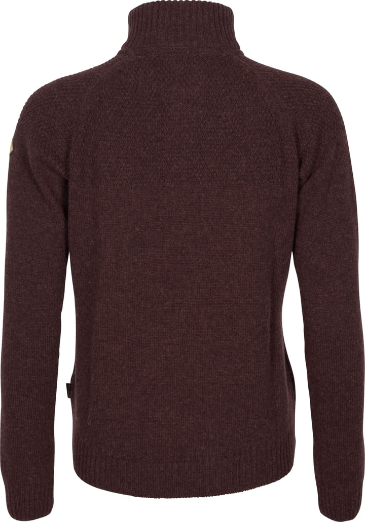 Pinewood Women's Värnamo T-Neck Sweater Earth Plum Melange Pinewood Pinewood Women's Värnamo T-Neck Sweater Earth Plum Melange Pinewood