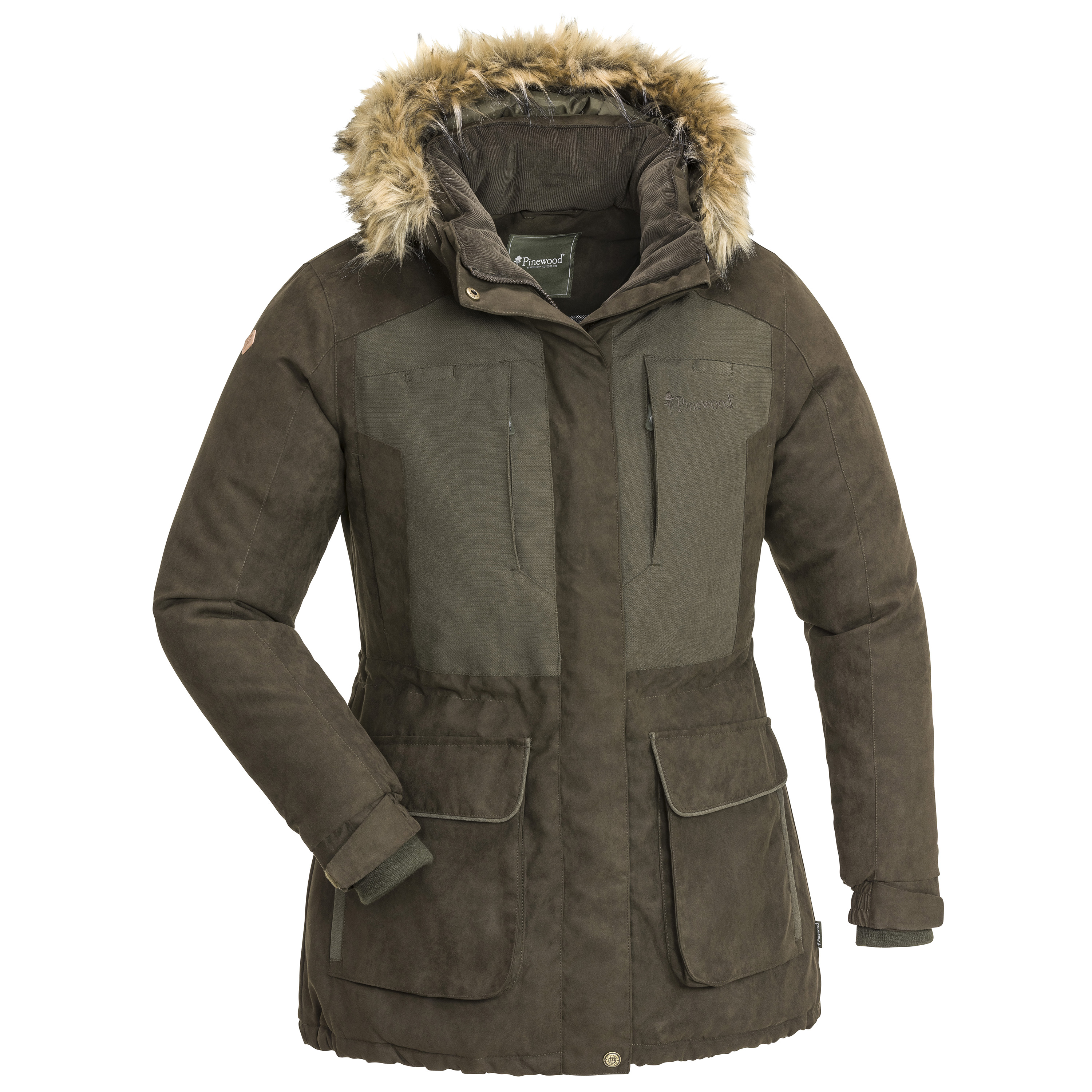 Pinewood Women's Abisko 2.0 Jacket Suede Brown Vadderade jaktjackor L