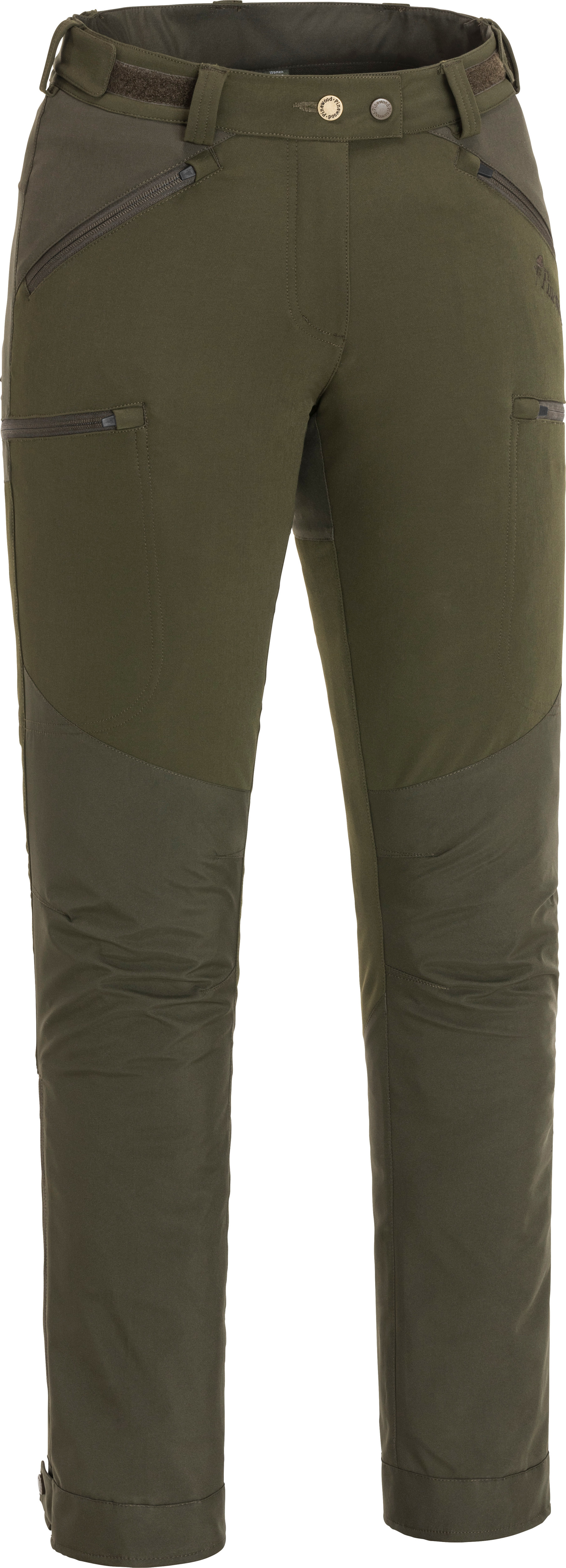 Pinewood Women's Abisko/Brenton Trousers D.Olive/Suede Brown Friluftsbyxor 36