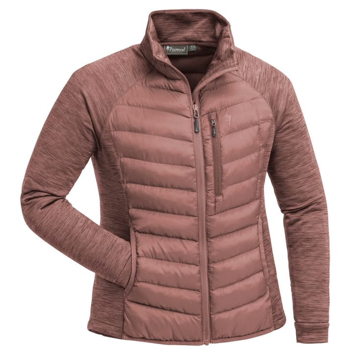 Pinewood Women's Abisko Hybrid Power Fleece Jacket Marron Rose/Dusty Rose Pinewood
