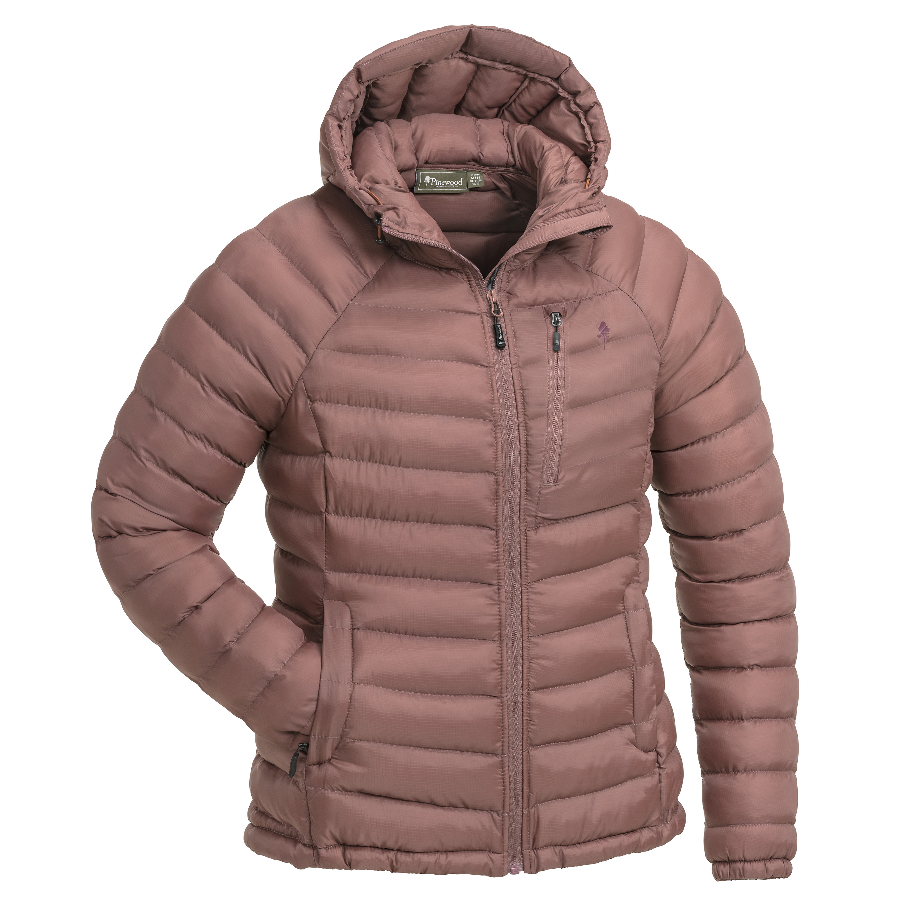 Pinewood Women's Abisko Insulation Jacket Marron Rose Syntetfyllda mellanlagersjackor XL