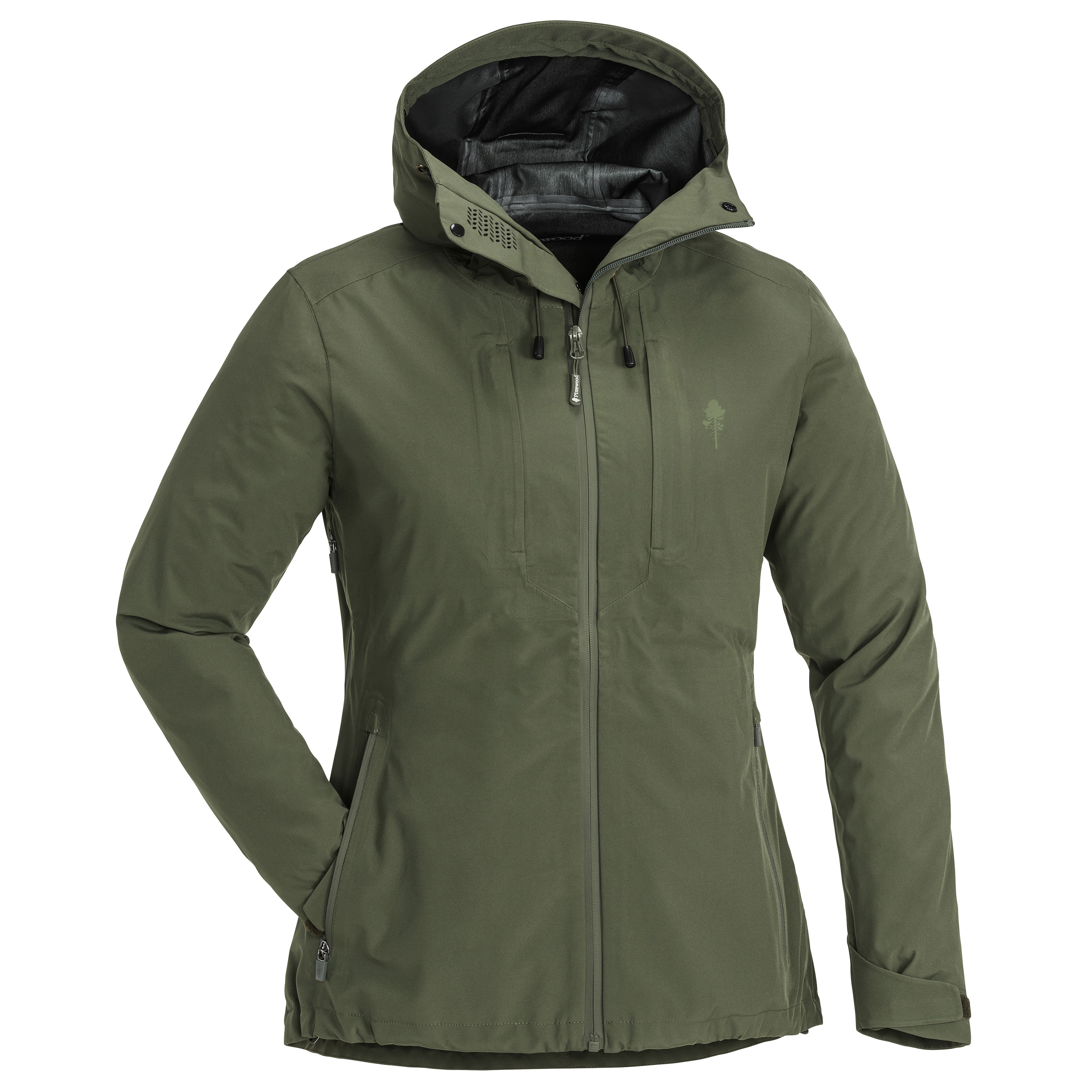 Pinewood Women's Abisko/Telluz 3L Jacket Moss Green Skaljackor L