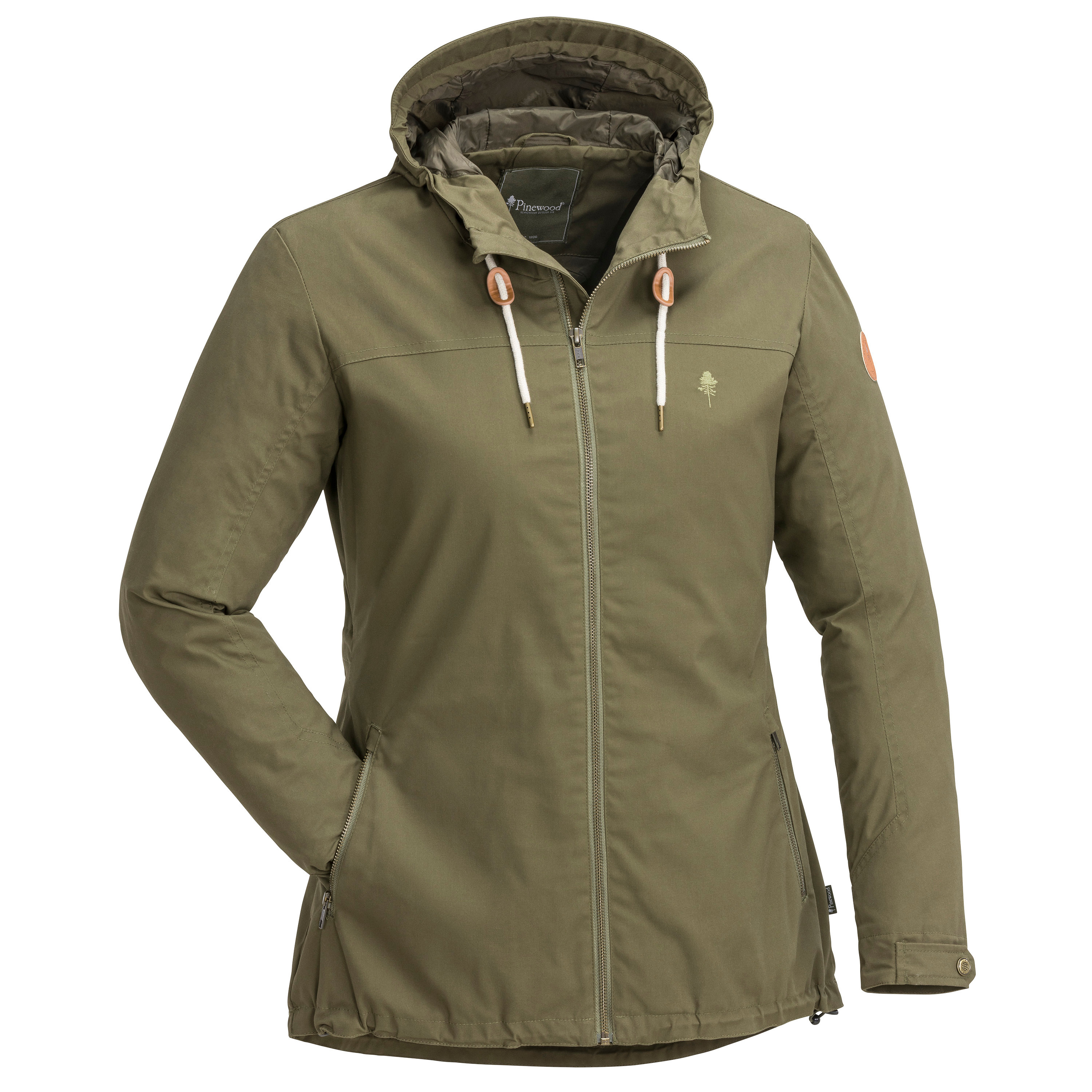 Pinewood Women's Borgan Light Jacket Hunting Olive Ovadderade vardagsjackor H.Olive XS