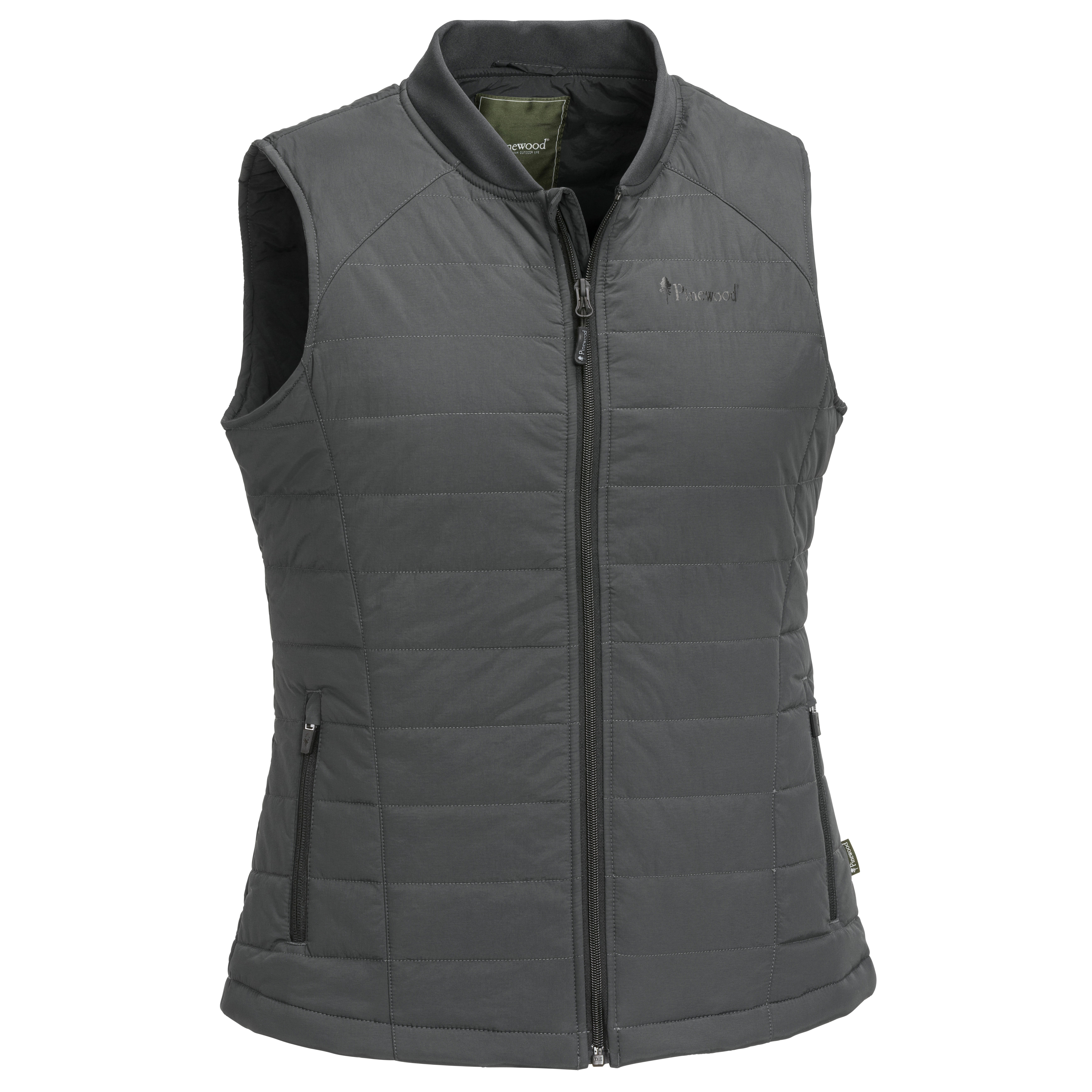Pinewood Women's Delbert Vest Dark Anthracite Vadderade västar D.Anthracite XS