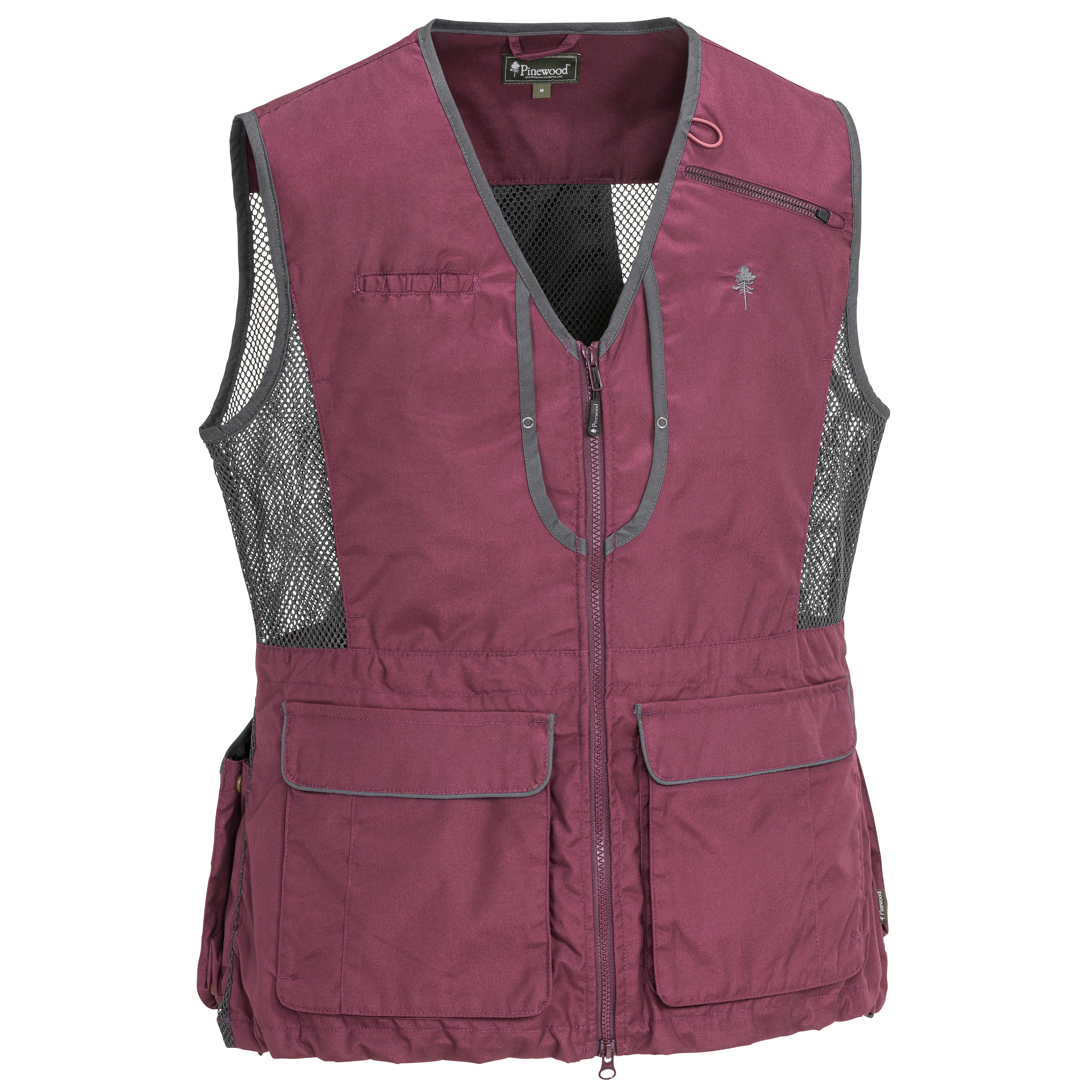 Pinewood Women's Dog Sports 2.0 Vest Plum/Dark Anthracite Ovadderade västar Plum/D.Anthracite M