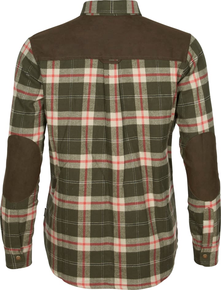 Pinewood Women's Douglas Shirt Dark Green/Red Pinewood