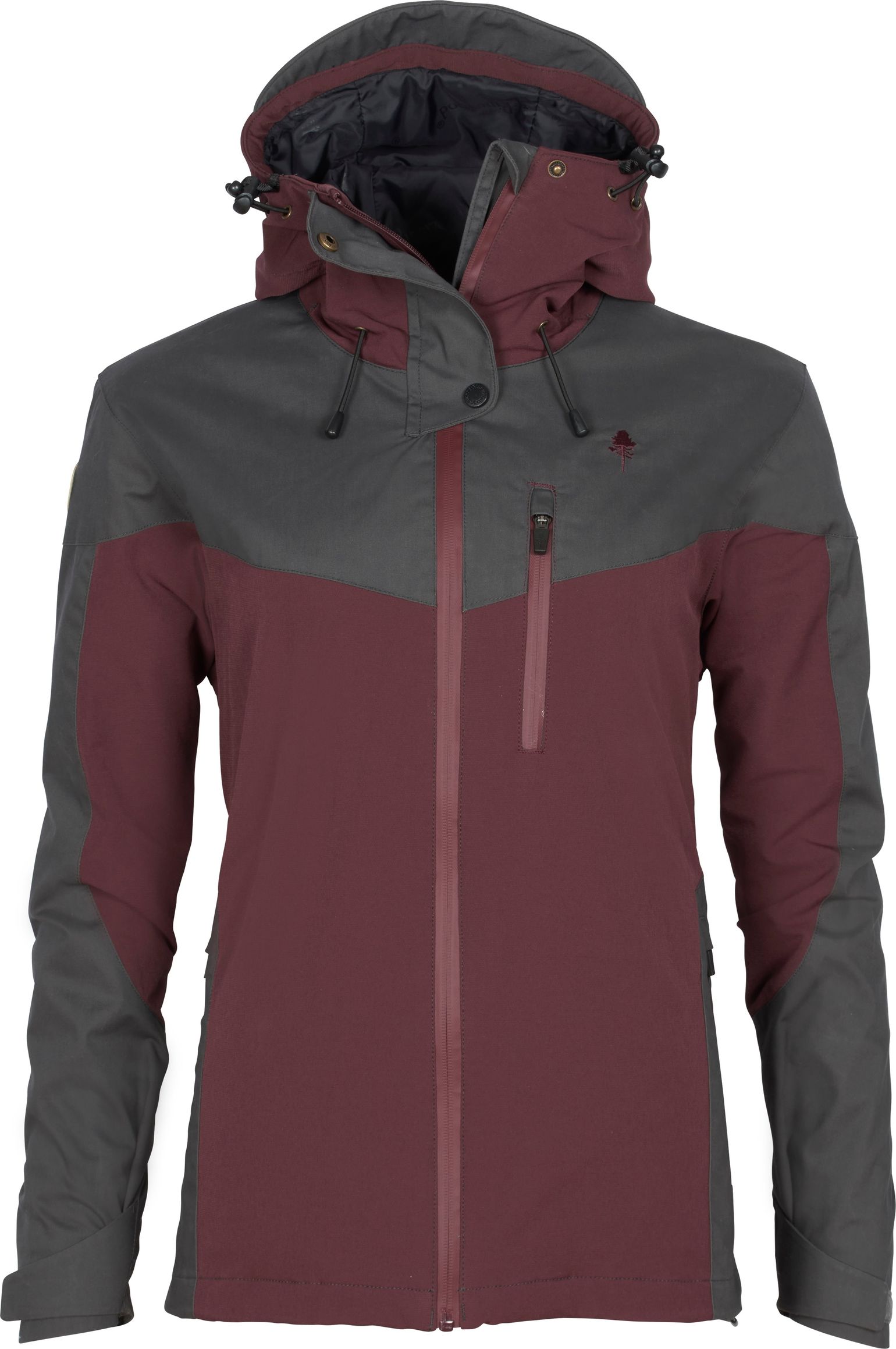 Pinewood Women's Finnveden Hybrid Extreme Jacket Earth Plum/Dark Anthracite