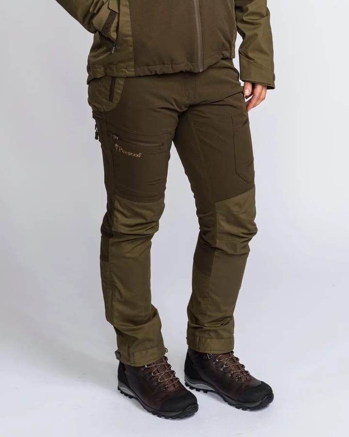 Women's Finnveden Hybrid Extreme Trousers D.Olive/H.Olive Pinewood
