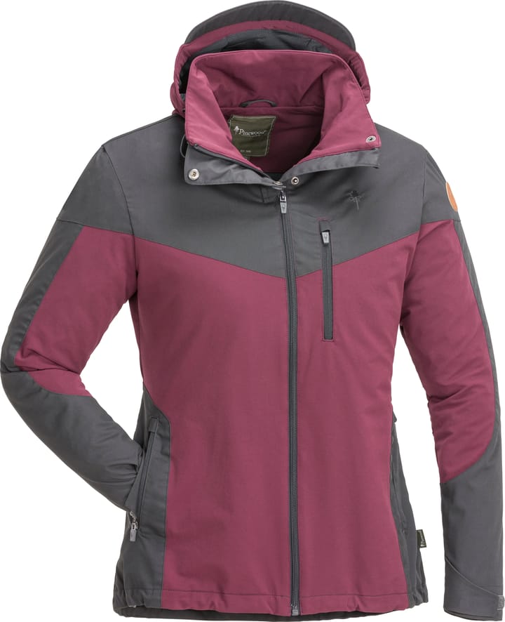 Pinewood Women's Finnveden Hybrid Jacket Plum/Dark Anthracite Pinewood