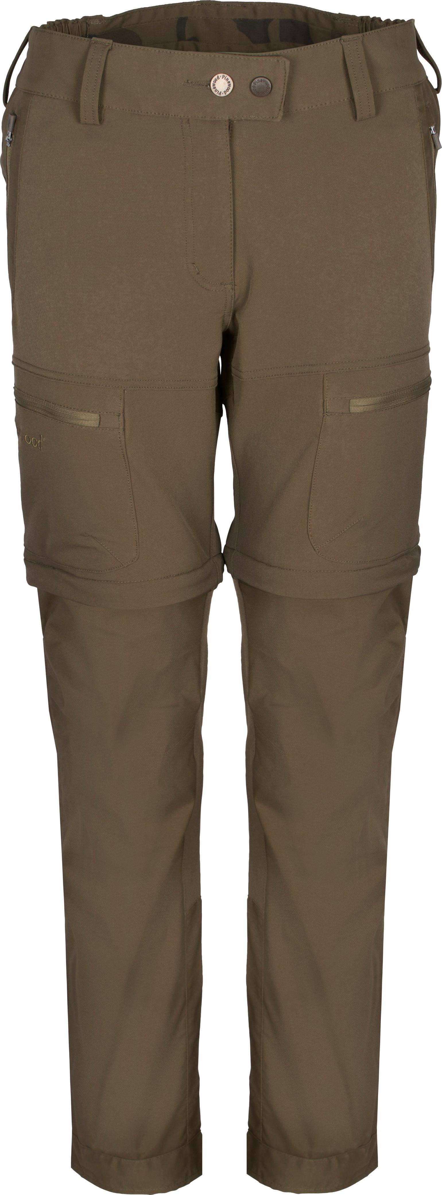 Women's Finnveden Hybrid Zip-Off Trousers H.Olive