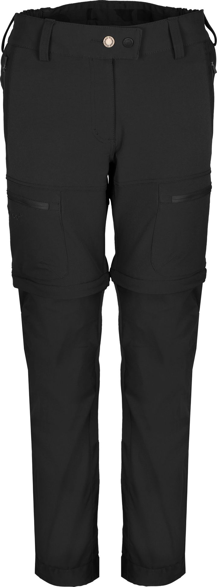 Women's Finnveden Hybrid Zip-Off Trousers Black Pinewood