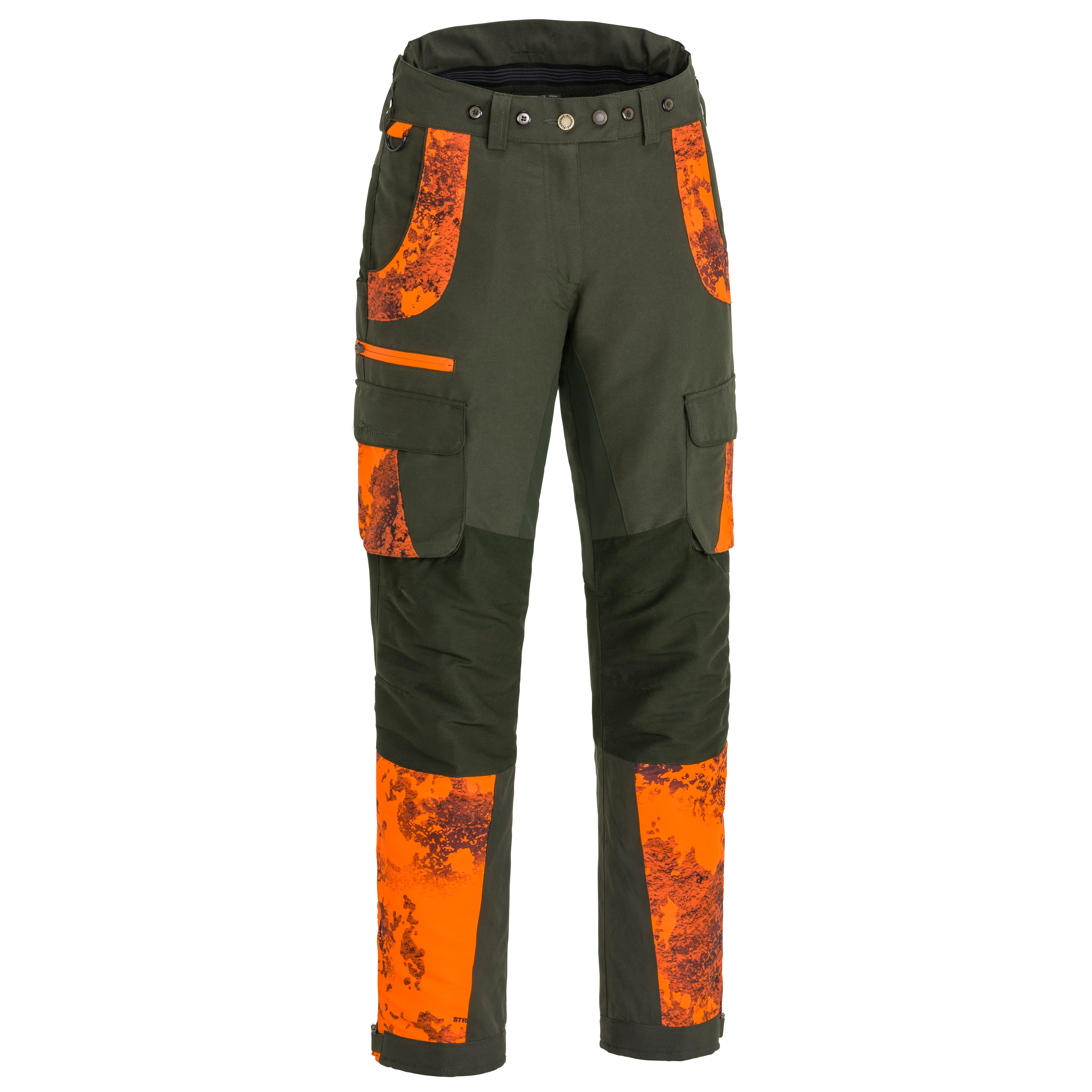 Pinewood Women's Forest Camou Trousers Mossgreenstratablaze Jaktbyxor Mossgreen/Strata Black 36