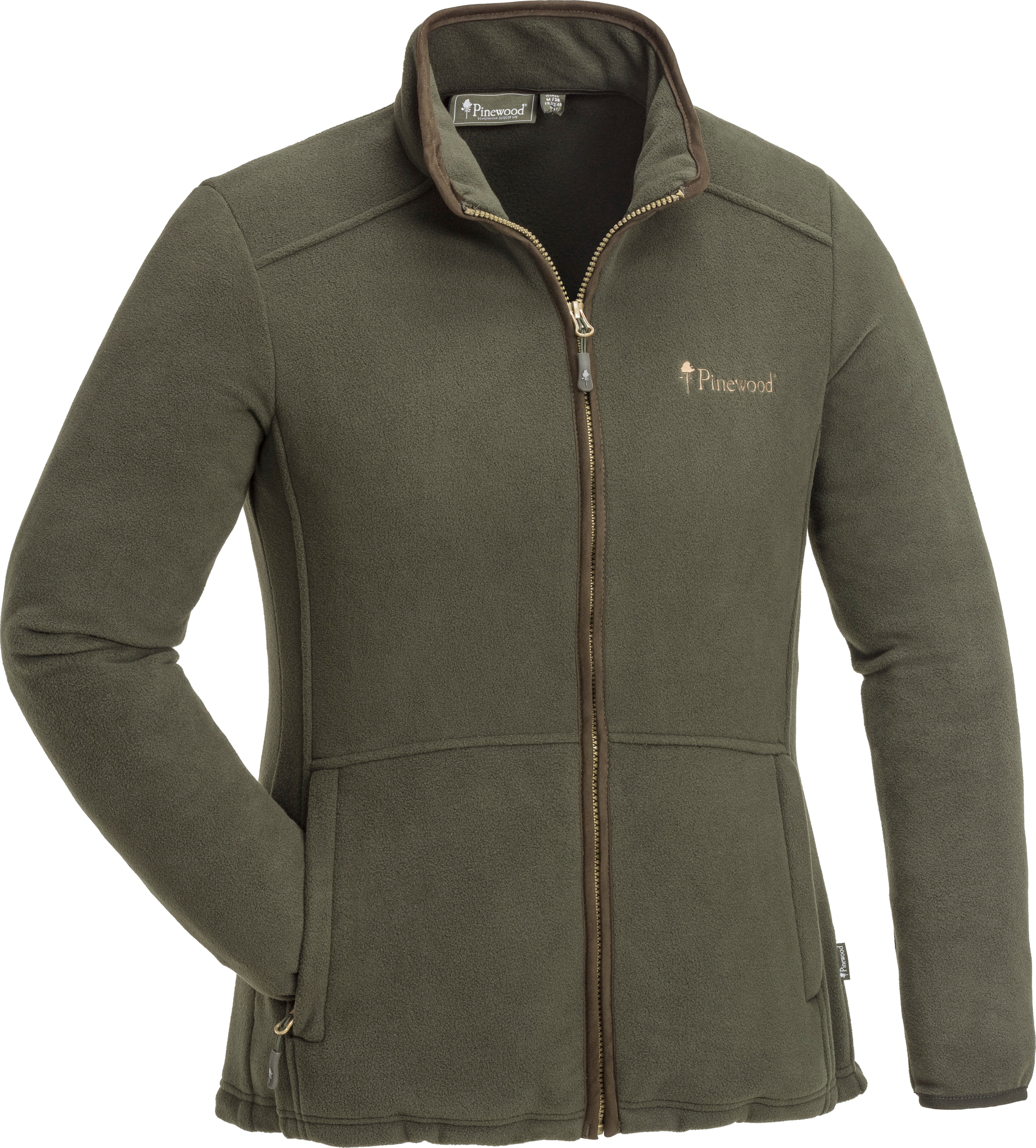 Pinewood Women's Nydala Fleece Jacket Hunting Brown/Suede Brown Mellanlager tröjor H.Brown/Suede Brown L