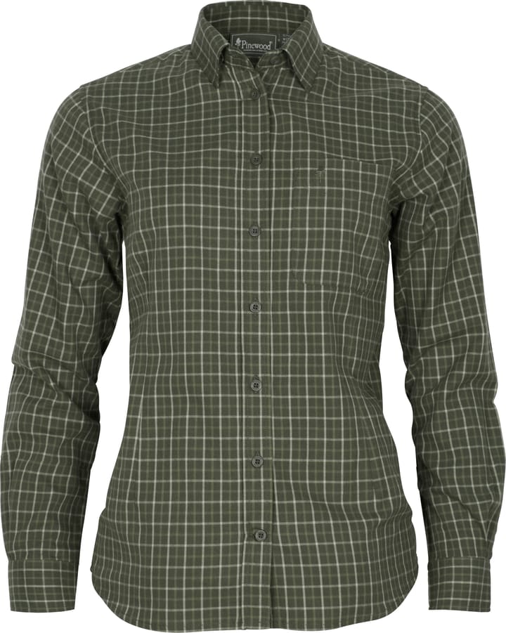 Pinewood Women's Nydala Grouse Shirt Moss Green Pinewood
