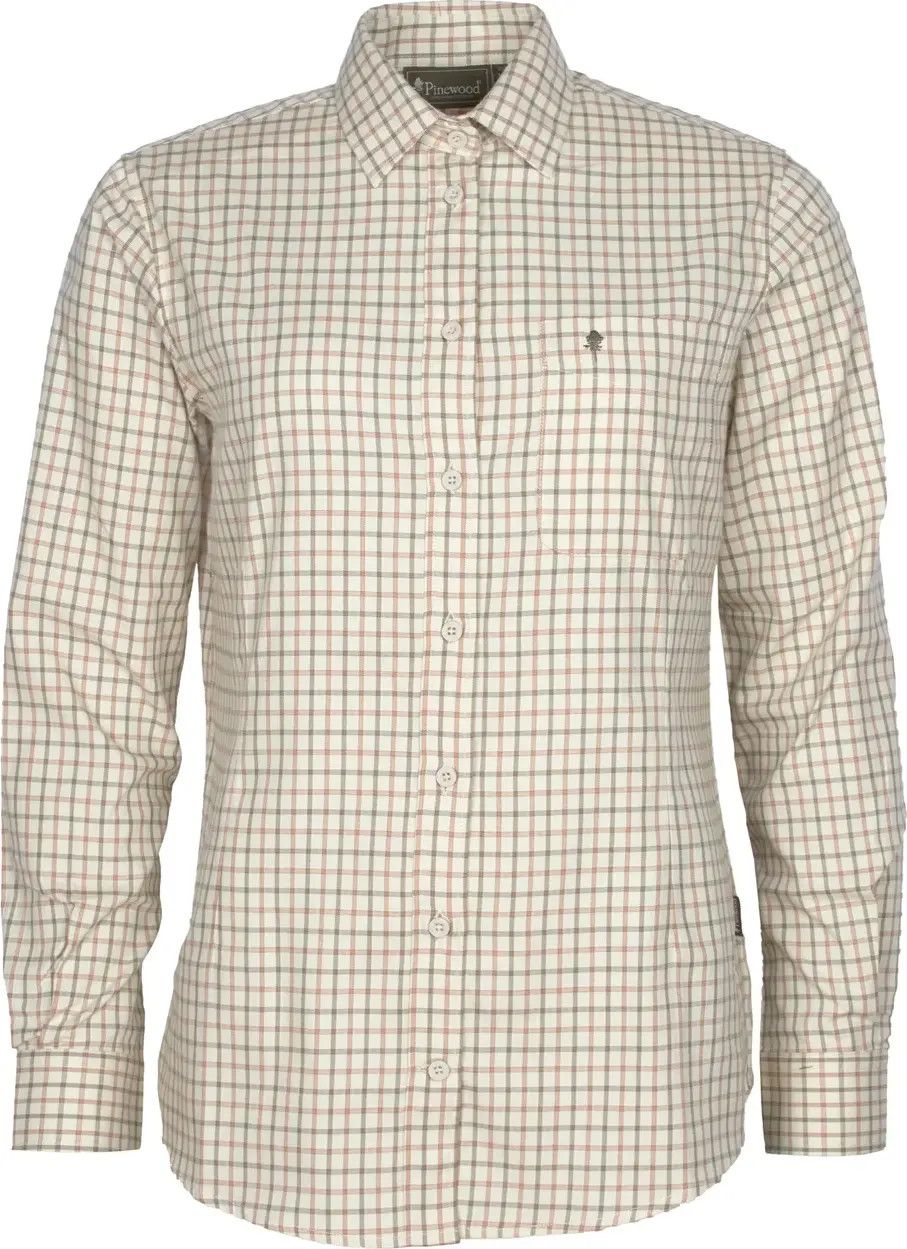 Pinewood Women's Nydala Grouse Shirt Off White/Green