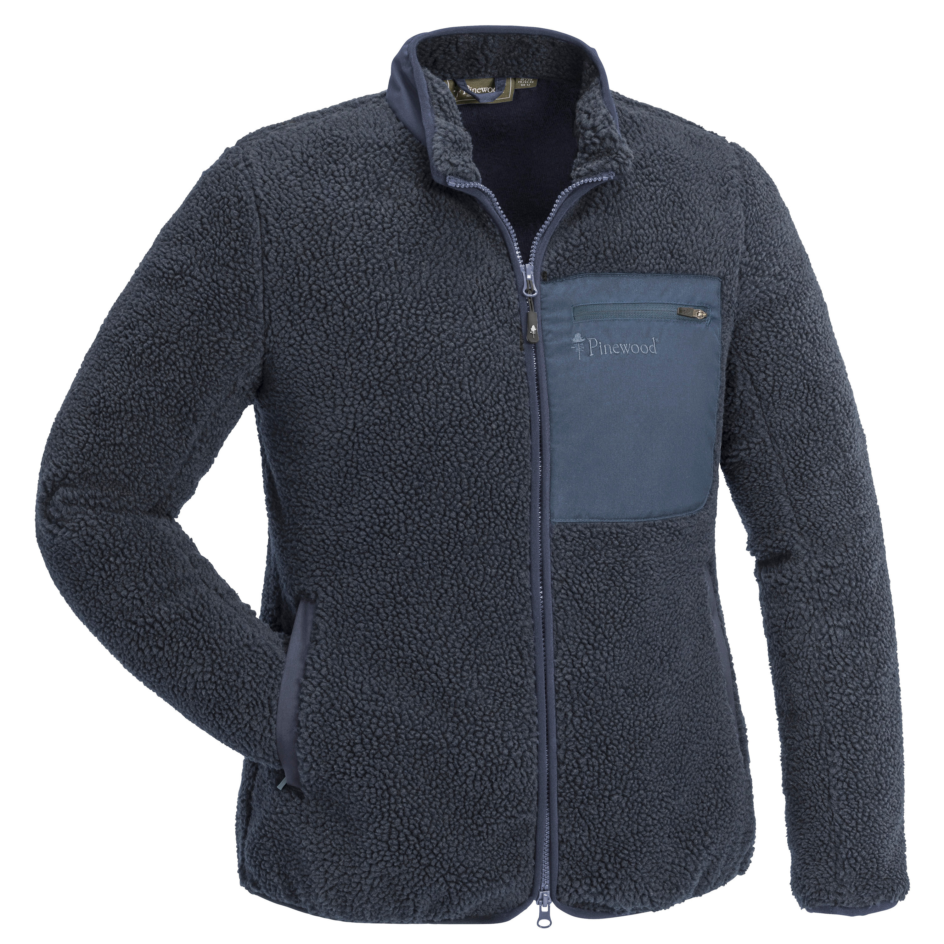 Pinewood Women's Pinewood Pile Jacket Dark Navy Mellanlager tröjor D.Navy L