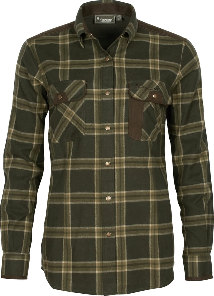 Pinewood Women's Prestwick Exclusive Shirt Dark Green/Green Pinewood