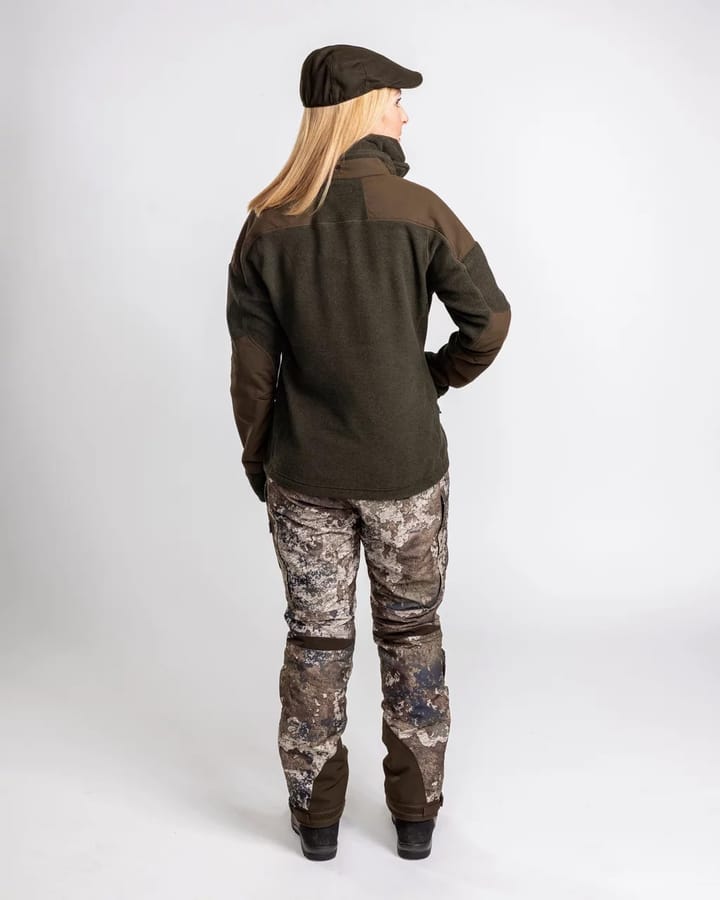 Pinewood Women's Småland Forest Fleece Jacket Hunting Green Pinewood
