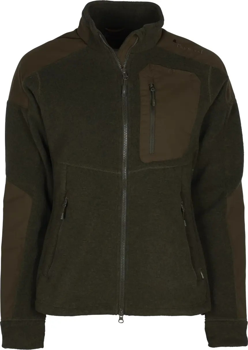 Pinewood Women's Småland Forest Fleece Jacket Hunting Green Ovadderade jaktjackor H.Green XL