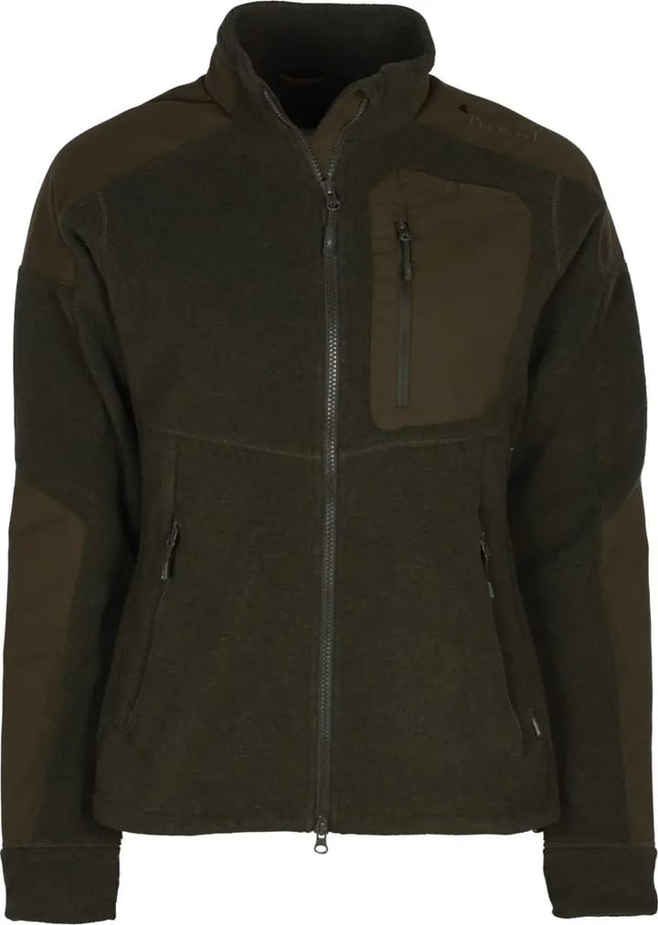 Pinewood Women's Småland Forest Fleece Jacket Hunting Green Pinewood