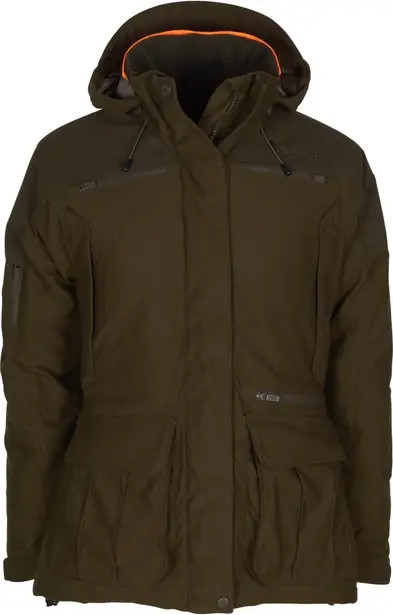 Pinewood Women's Småland Forest Padded Jacket Hunting Green Vadderade jaktjackor XS