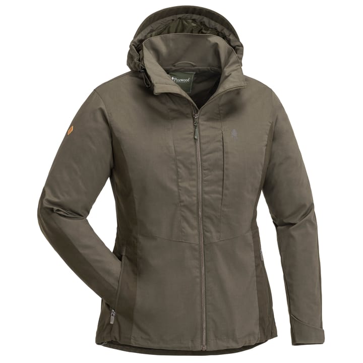 Pinewood Women's Tiveden TC-Stretch Jacket Dark Olive/Suade Brown Pinewood