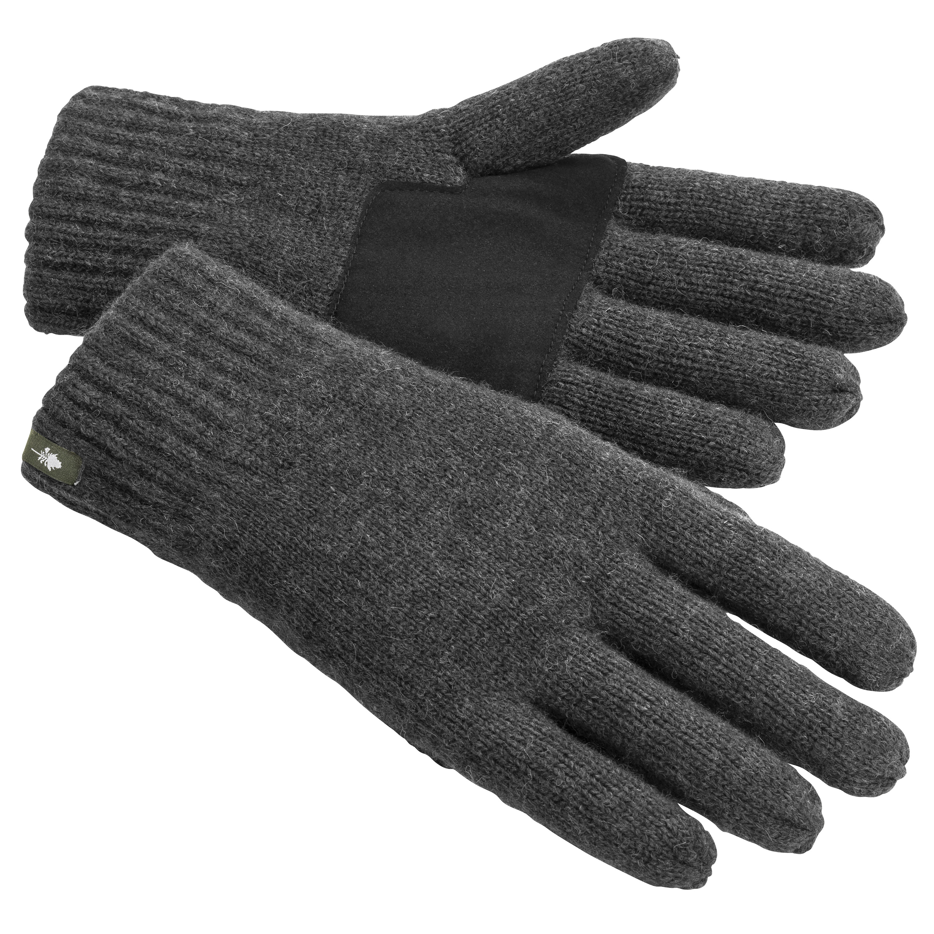 Wool Glove Dark Anthracite Melange