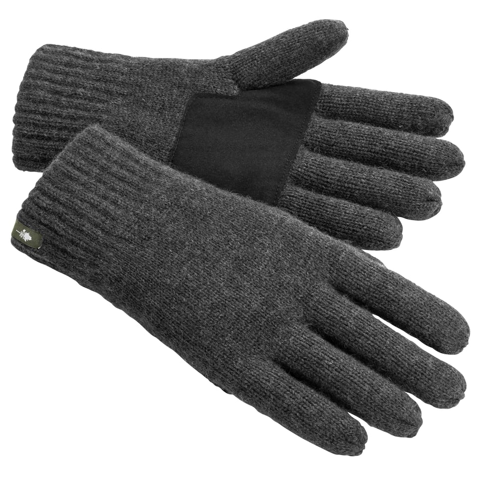 Wool Glove Dark Anthracite Melange