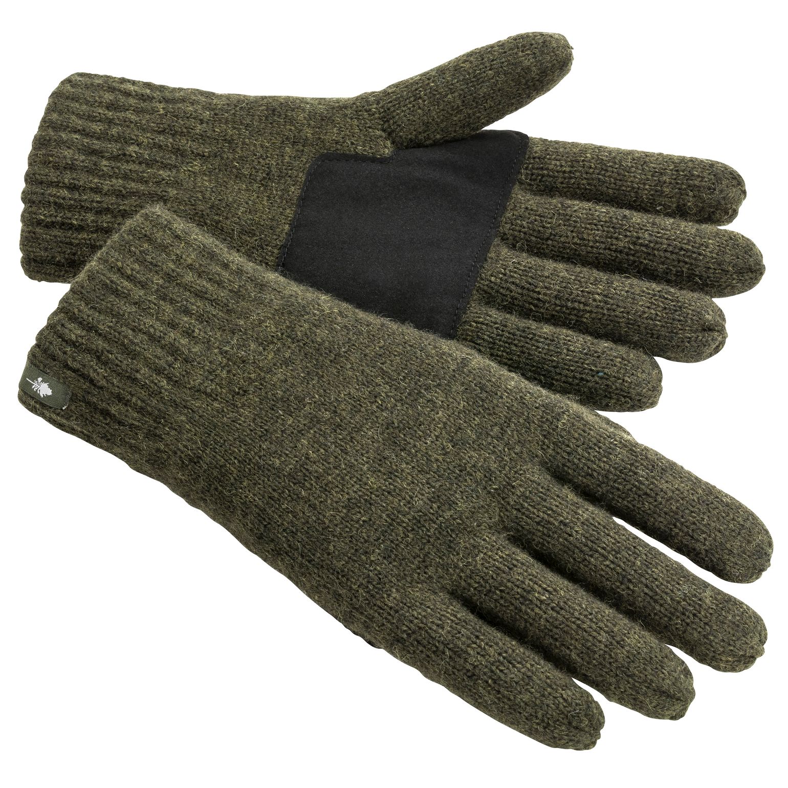 Pinewood Wool Glove Moss Green Melange