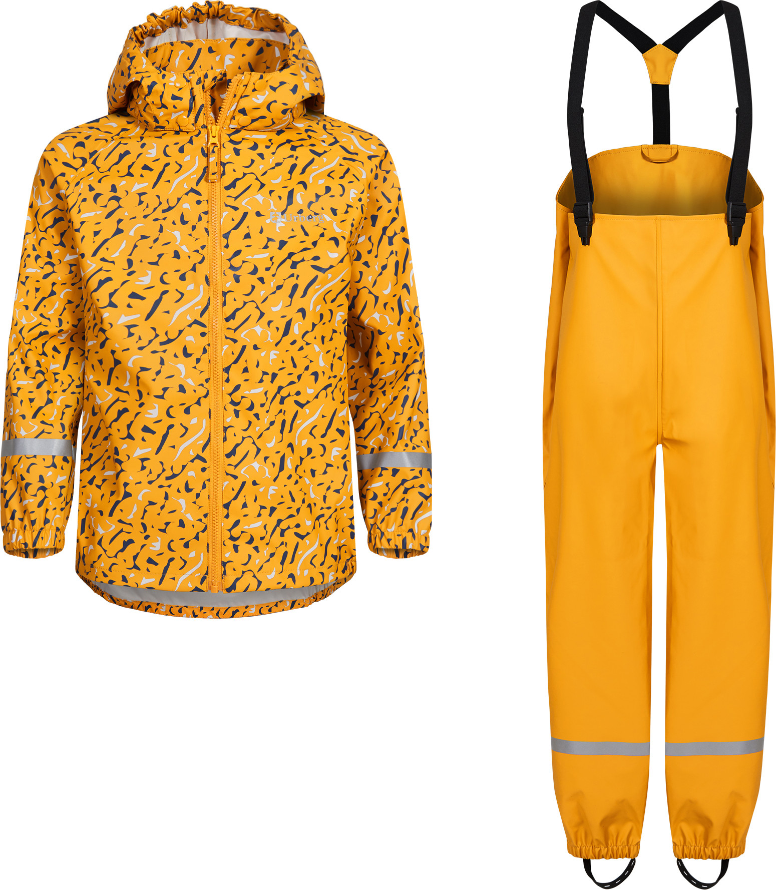 Urberg Kids' Malme PU Rain Set Sunflower