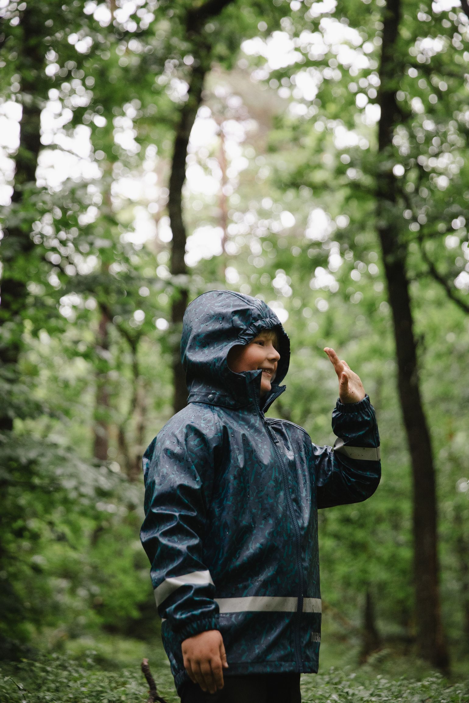 Urberg Kids' Malme PU Rain Set Midnight Navy
