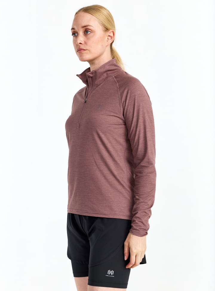 Hellner Nunis Halfzip Ls Tee Wmn Rose Taupe Hellner Hellner Nunis Halfzip Ls Tee Wmn Rose Taupe Hellner