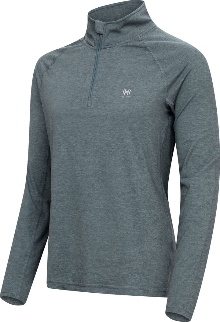 Hellner Women's Nunis Halfzip Long Sleeve Tee Stormy Weather Hellner