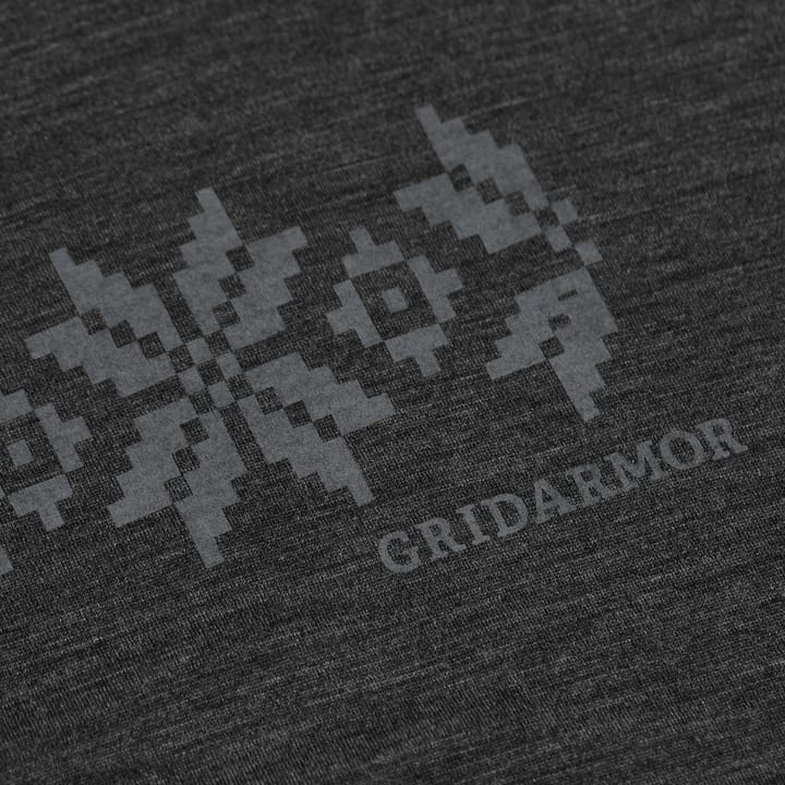 Gridarmor Larsnes Merino T-Skjorte Men Dark Grey Melange Gridarmor