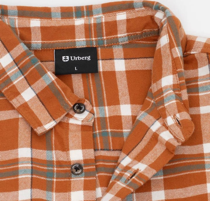 Urberg Flannel Ls W Strap Shirt Men Glazed Ginger Urberg
