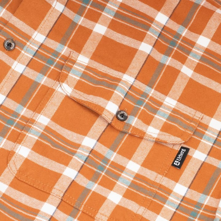 Urberg Flannel Ls W Strap Shirt Men Glazed Ginger Urberg