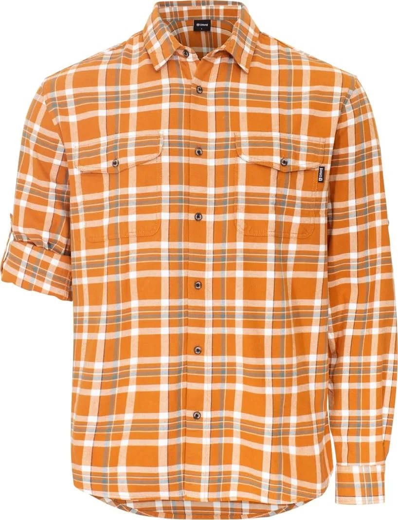 Urberg Flannel Ls W Strap Shirt Men Glazed Ginger