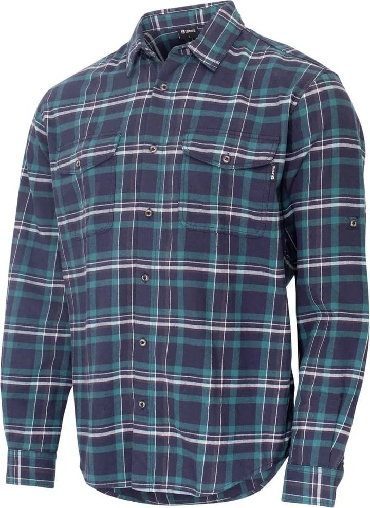 Urberg Flannel Ls W Strap Shirt Men Blue Nights Urberg