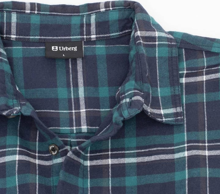 Urberg Flannel Ls W Strap Shirt Men Blue Nights Urberg