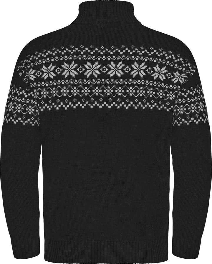 Gridarmor Men's Snøkrystall Half Zip Ullgenser Black/White Gridarmor