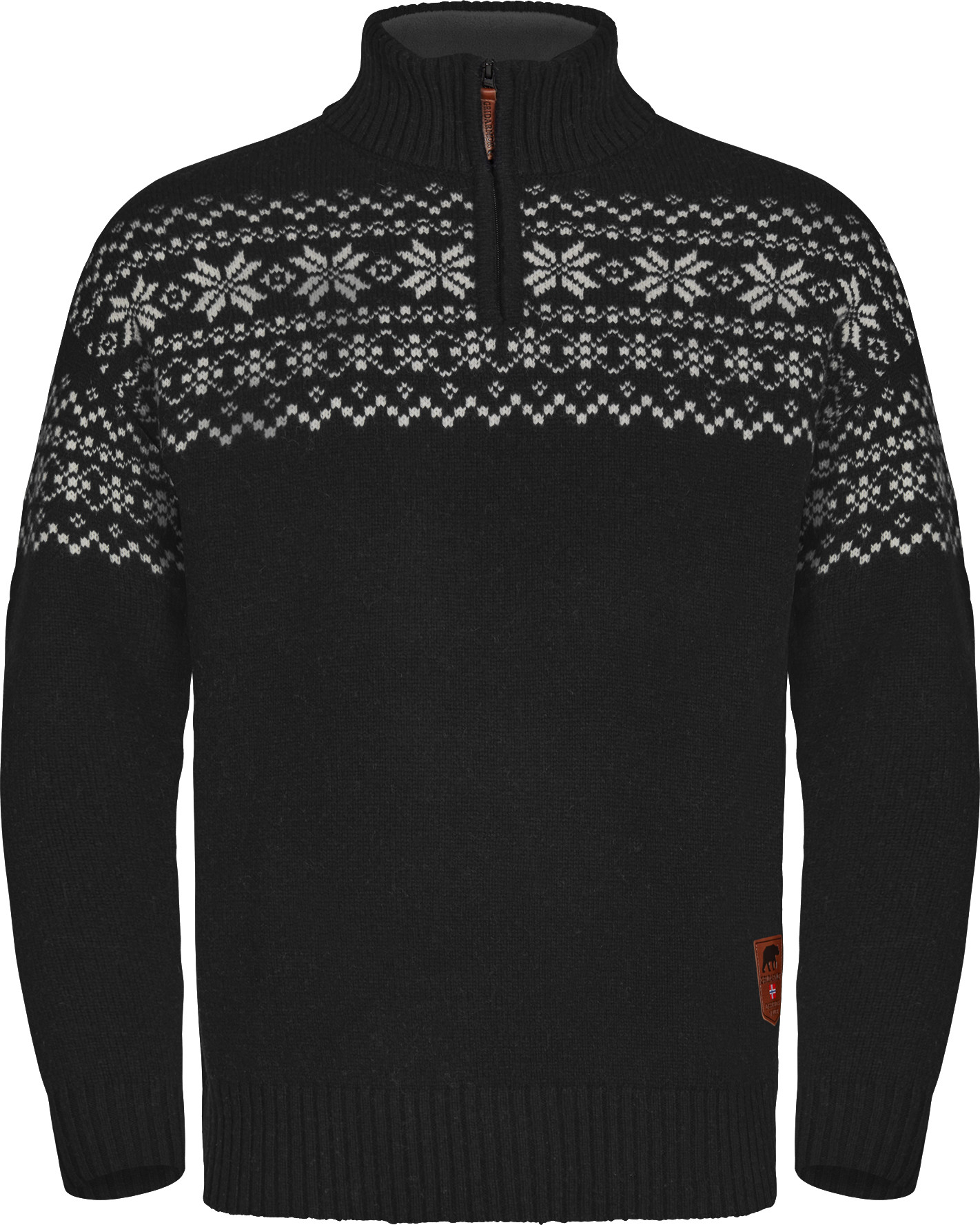 Gridarmor Men's Snøkrystall Half Zip Ullgenser