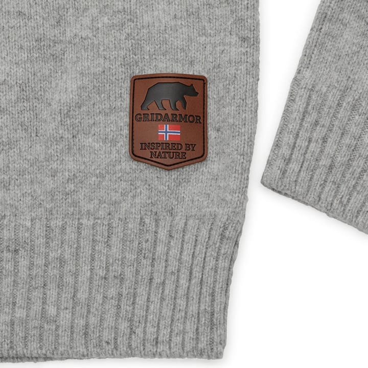 Gridarmor Snøkrystall Hz Ullgenser Men Light Grey/Dark Grey/White Gridarmor