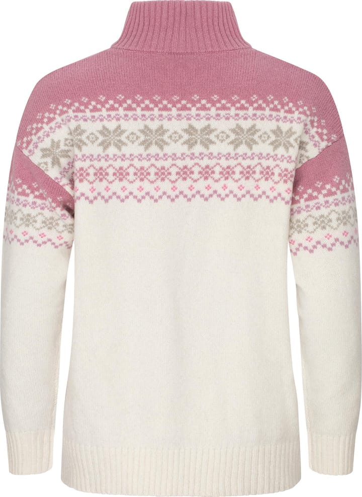 Gridarmor Women's Snøkrystall Half Zip Ullgenser Bright White Gridarmor