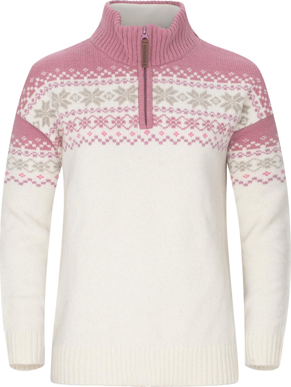 Women's Snøkrystall Half Zip Ullgenser