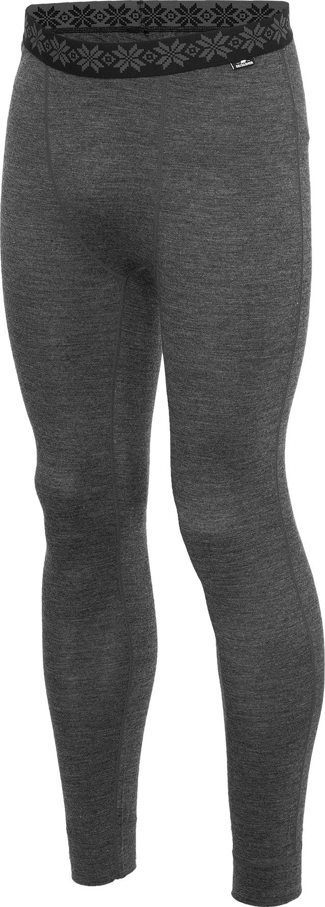 Gridarmor Men's Viks Wool Undertøy Longs Dark Greymelange Gridarmor