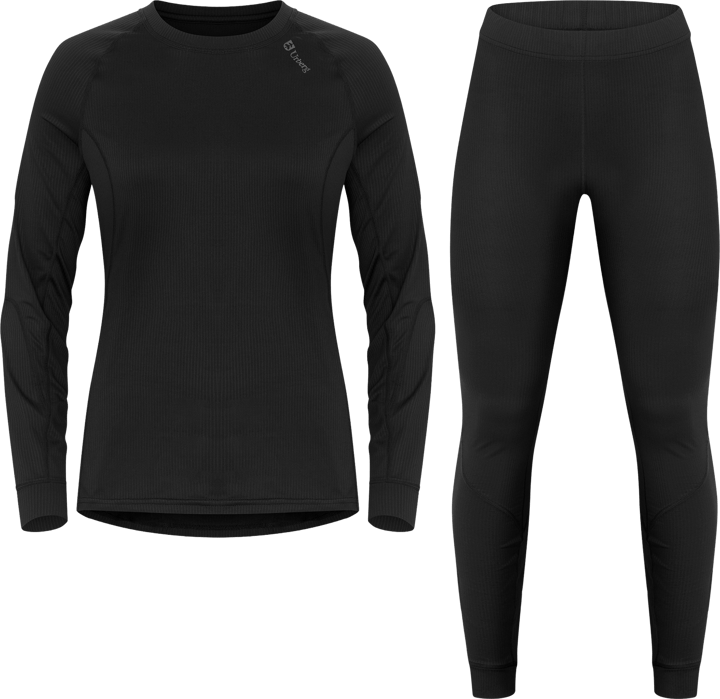 Urberg Women's Base Layer Set Black Beauty Solid Urberg