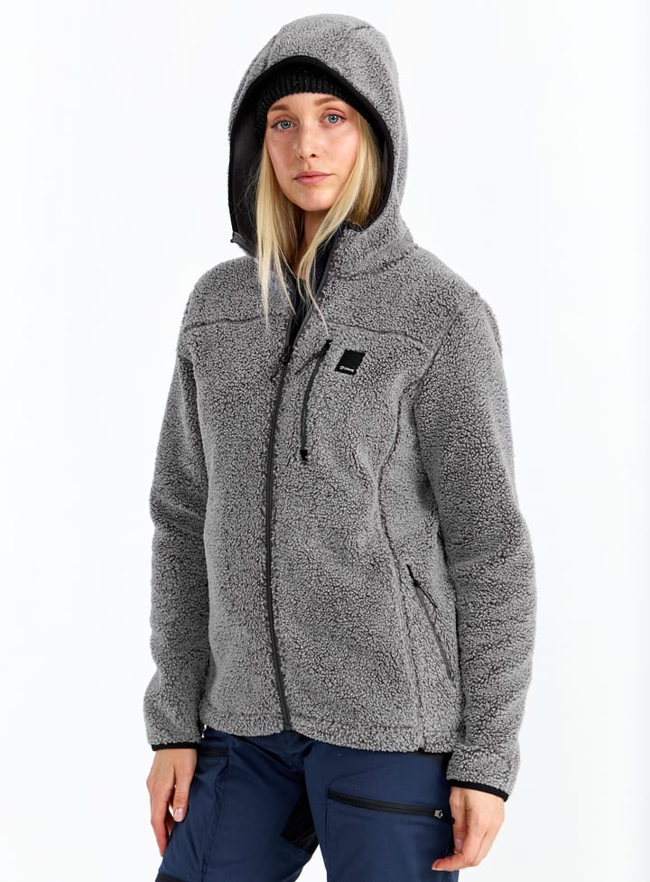 Urberg Pile Hoodie Wmn Grey Melange Urberg