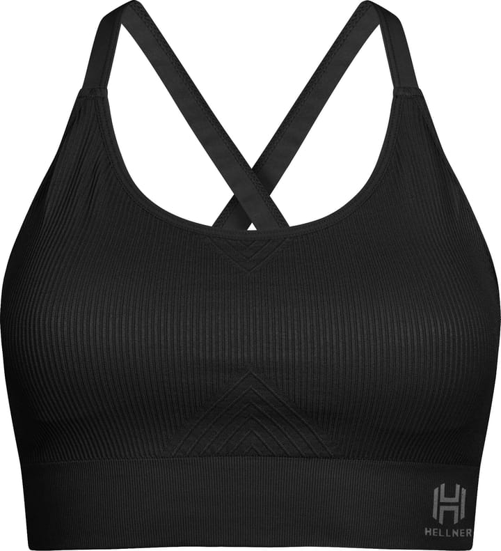 Hellner Women's Seamless Tech Sport Bra Black Beauty Hellner