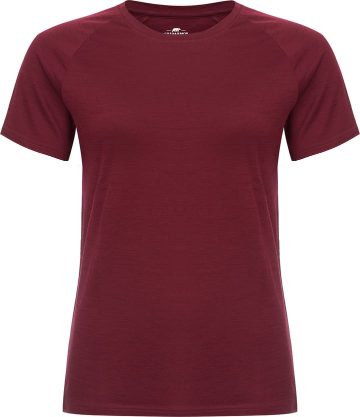 Gridarmor Thin Merino Tee Wmn Tawny Port Gridarmor